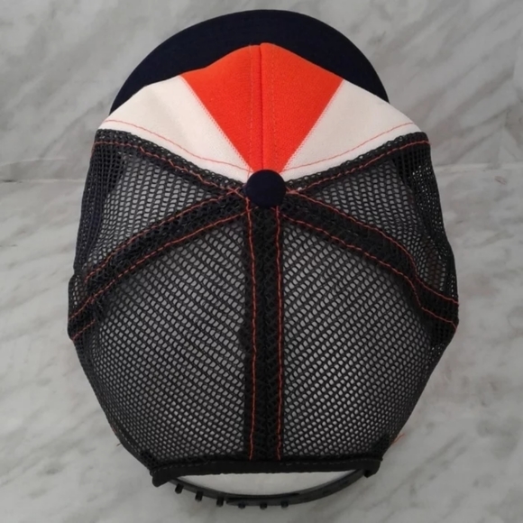 Vintage Chicago Bears AJD Lucky Stripes Snapback Mesh Trucker Hat Cap USA made - Picture 2 of 5